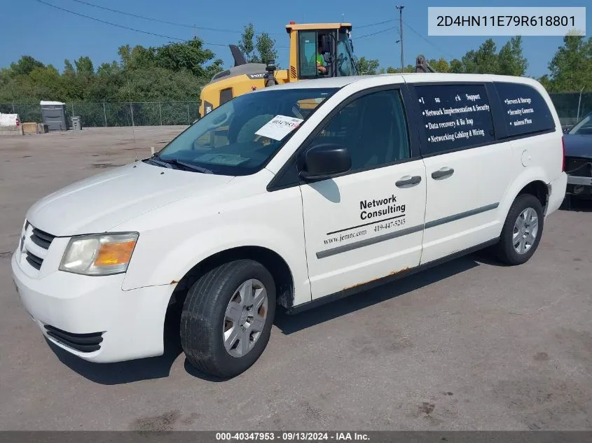 2009 Dodge Grand Caravan Cv VIN: 2D4HN11E79R618801 Lot: 40347953