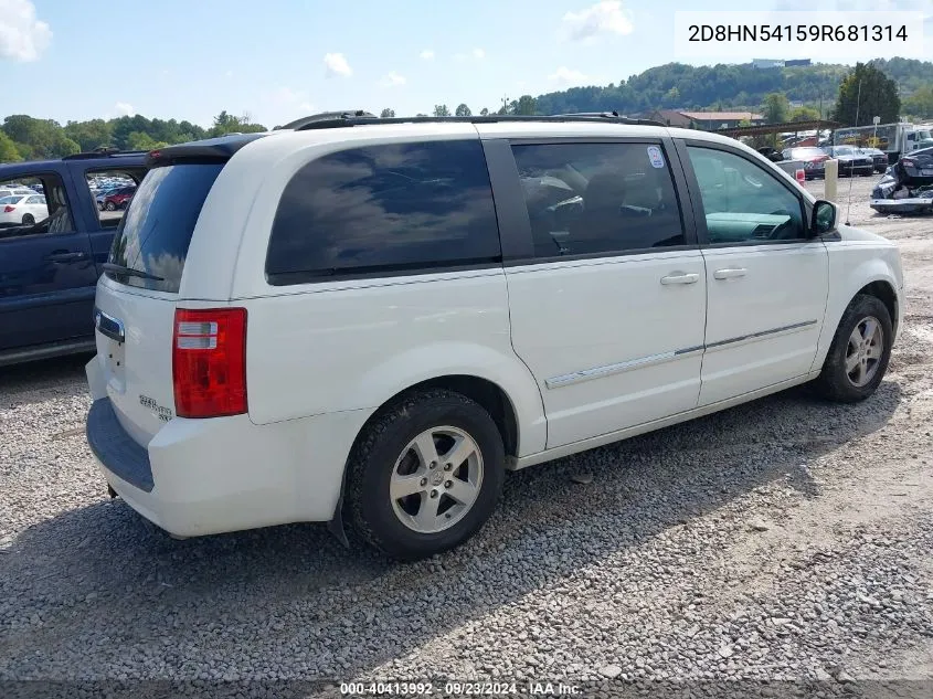 2009 Dodge Grand Caravan Sxt VIN: 2D8HN54159R681314 Lot: 40413992