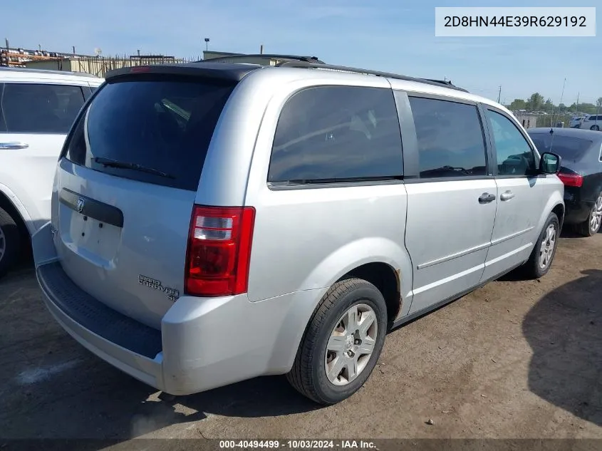 2D8HN44E39R629192 2009 Dodge Grand Caravan Se