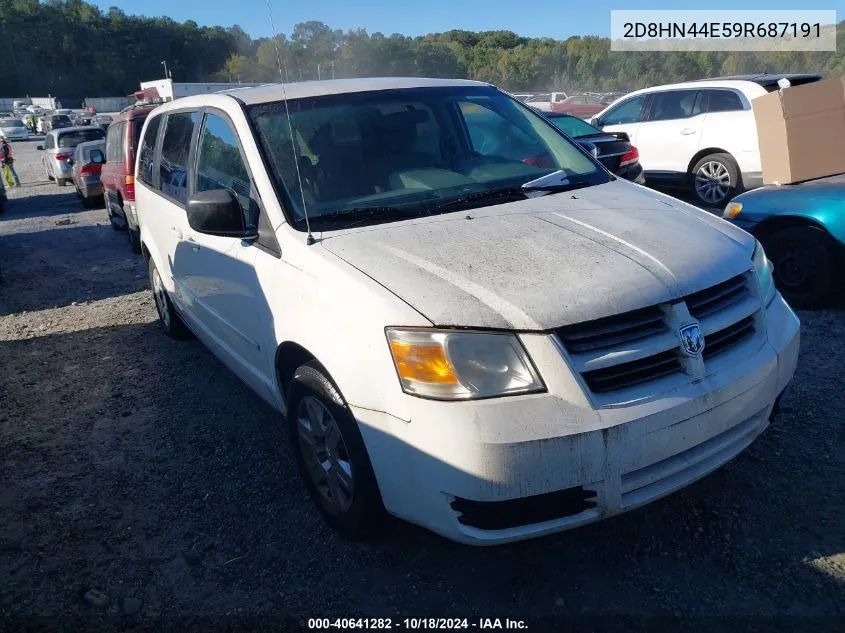 2009 Dodge Grand Caravan Se VIN: 2D8HN44E59R687191 Lot: 40641282