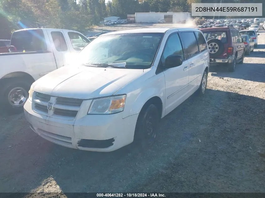 2009 Dodge Grand Caravan Se VIN: 2D8HN44E59R687191 Lot: 40641282