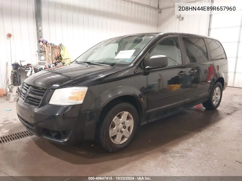 2009 Dodge Grand Caravan Se VIN: 2D8HN44E89R657960 Lot: 40647415