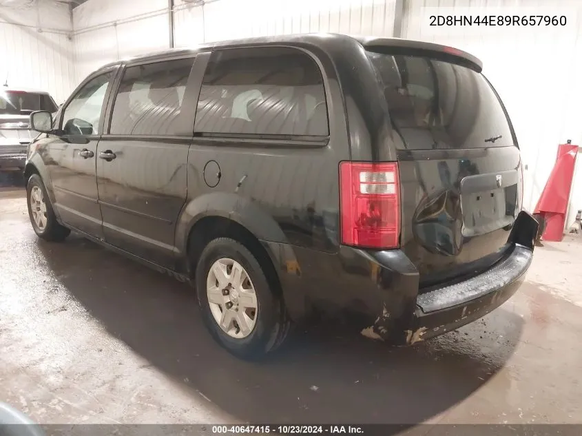 2009 Dodge Grand Caravan Se VIN: 2D8HN44E89R657960 Lot: 40647415