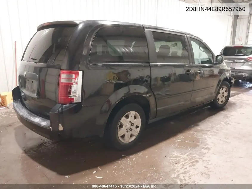 2009 Dodge Grand Caravan Se VIN: 2D8HN44E89R657960 Lot: 40647415