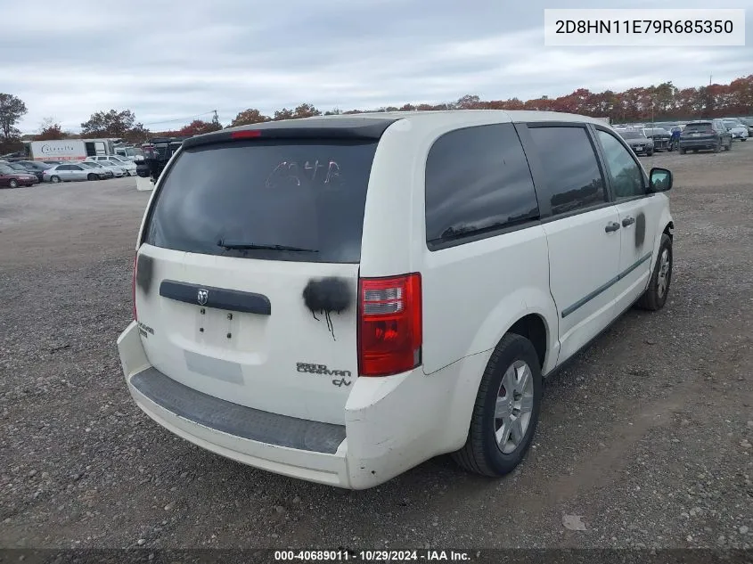 2009 Dodge Grand Caravan Cv VIN: 2D8HN11E79R685350 Lot: 40689011