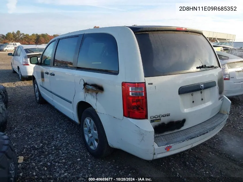 2009 Dodge Grand Caravan Cv VIN: 2D8HN11E09R685352 Lot: 40689677