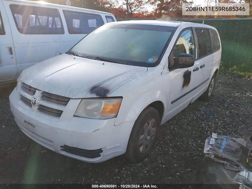 2009 Dodge Grand Caravan C/V VIN: 2D8HN11E59R685346 Lot: 40690081