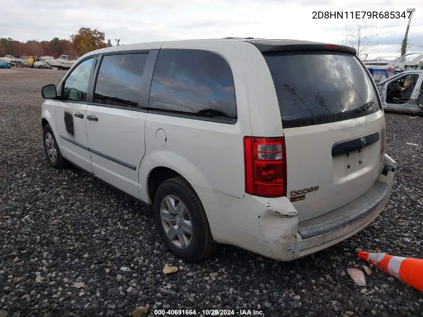 2009 Dodge Grand Caravan Cv VIN: 2D8HN11E79R685347 Lot: 40691664