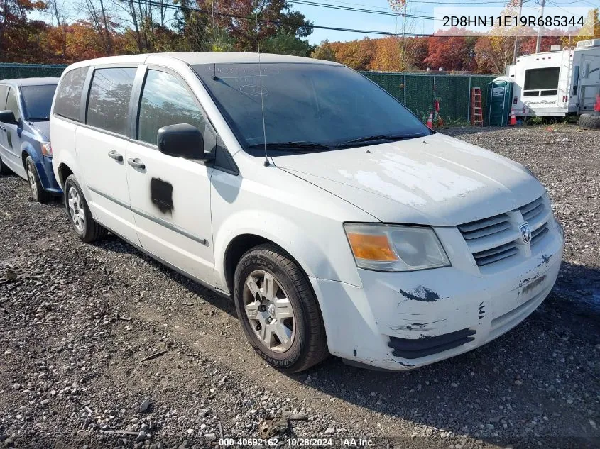 2009 Dodge Grand Caravan Cv VIN: 2D8HN11E19R685344 Lot: 40692162