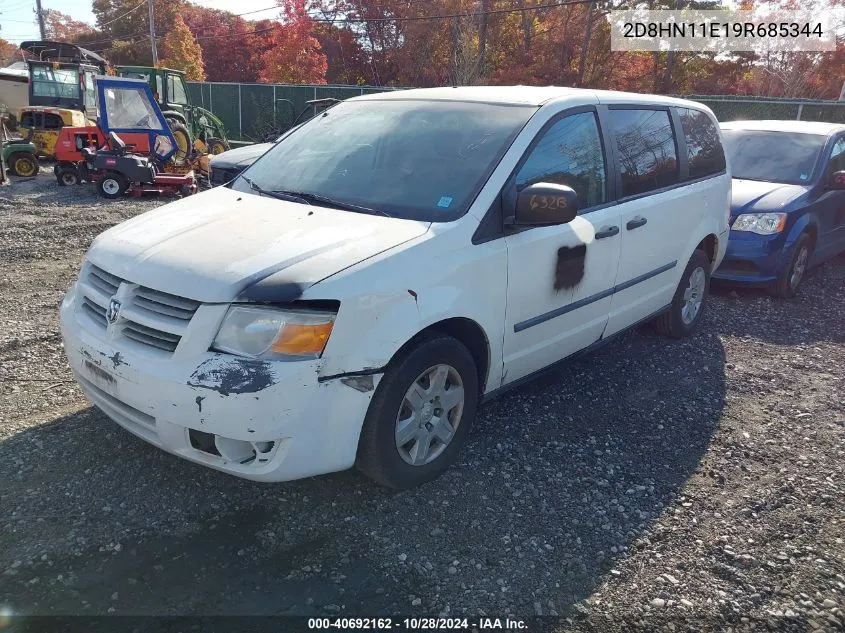 2009 Dodge Grand Caravan Cv VIN: 2D8HN11E19R685344 Lot: 40692162