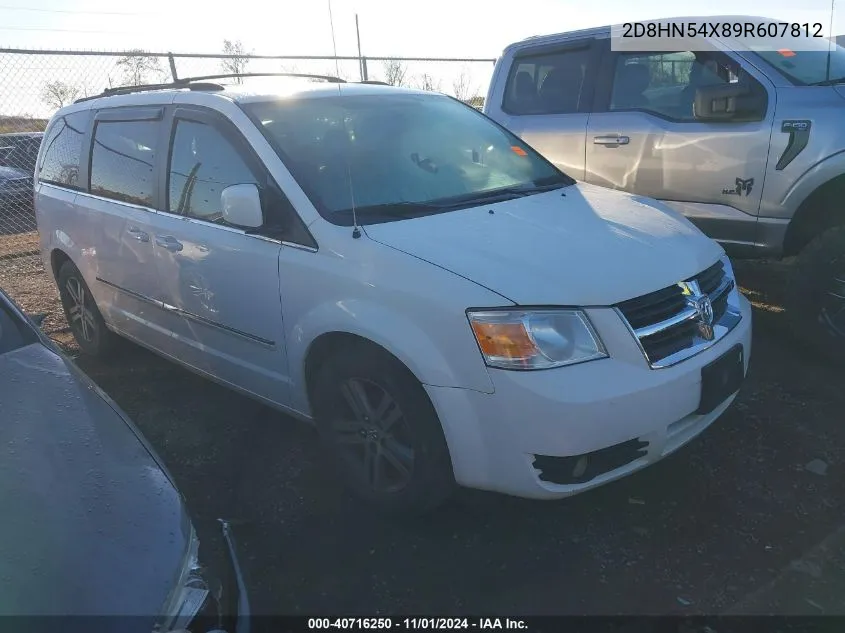 2009 Dodge Grand Caravan Sxt VIN: 2D8HN54X89R607812 Lot: 40716250