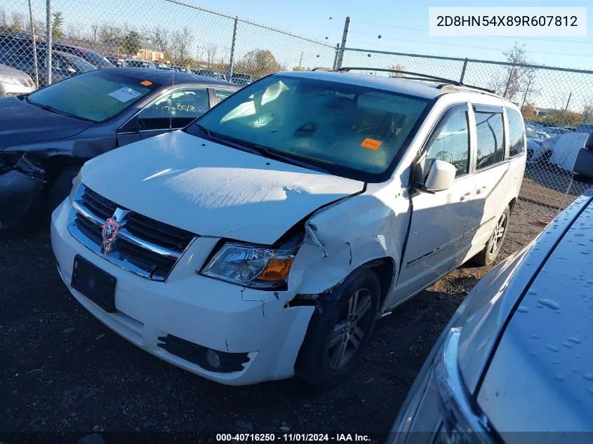 2009 Dodge Grand Caravan Sxt VIN: 2D8HN54X89R607812 Lot: 40716250