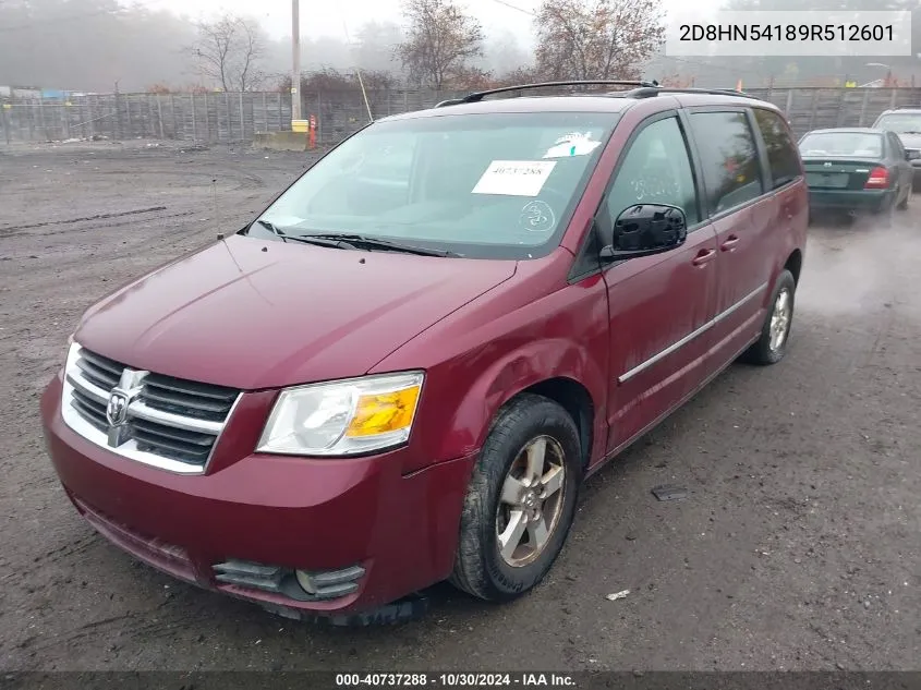 2009 Dodge Grand Caravan Sxt VIN: 2D8HN54189R512601 Lot: 40737288