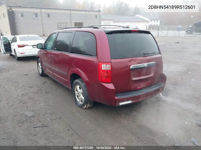 2009 Dodge Grand Caravan Sxt VIN: 2D8HN54189R512601 Lot: 40737288