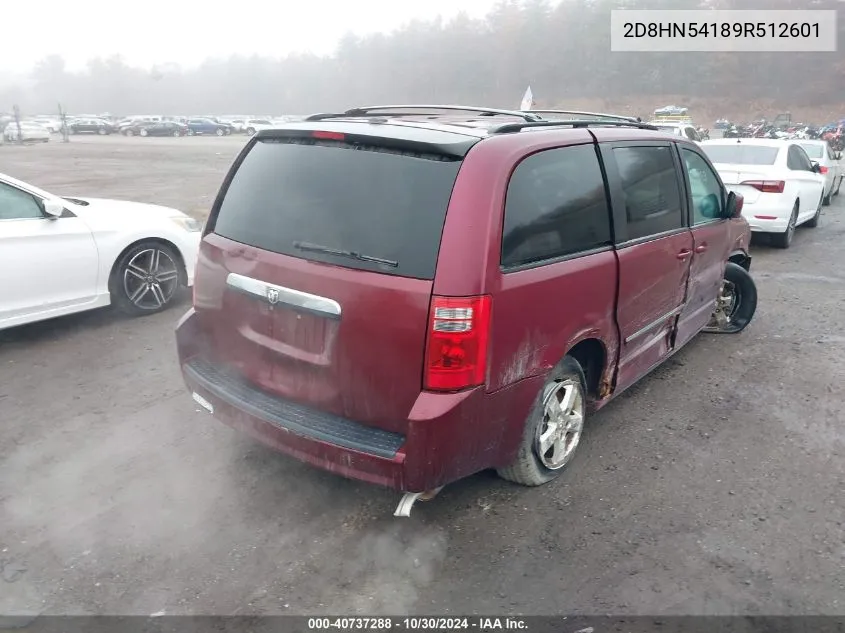 2009 Dodge Grand Caravan Sxt VIN: 2D8HN54189R512601 Lot: 40737288