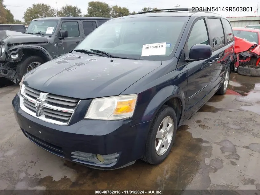 2009 Dodge Grand Caravan Sxt VIN: 2D8HN54149R503801 Lot: 40752018