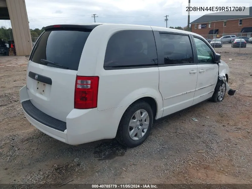 2D8HN44E59R517087 2009 Dodge Grand Caravan Se