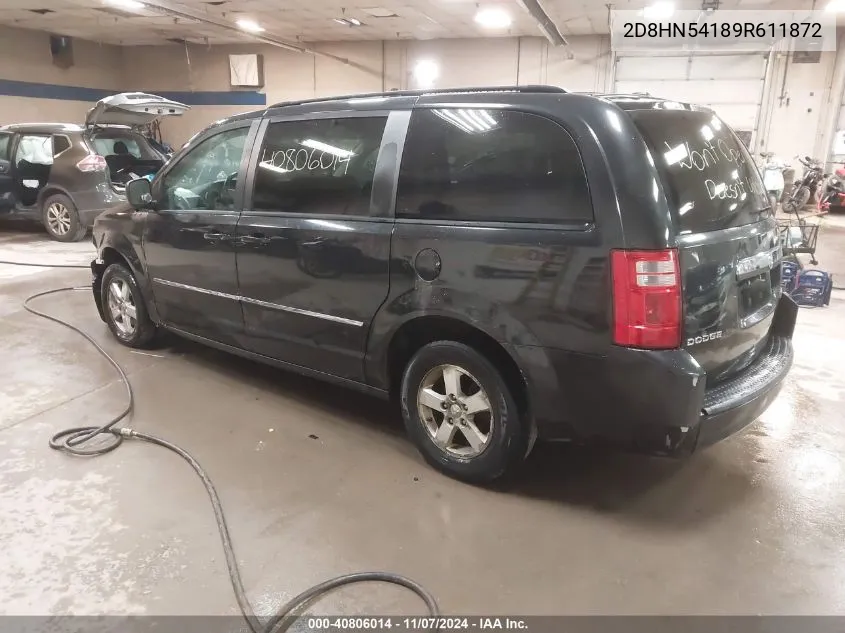 2009 Dodge Grand Caravan Sxt VIN: 2D8HN54189R611872 Lot: 40806014