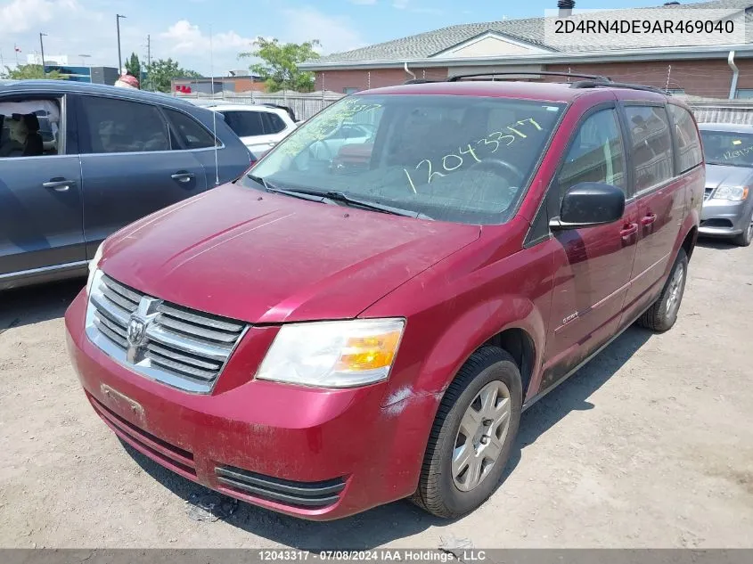 2010 Dodge Grand Caravan Se VIN: 2D4RN4DE9AR469040 Lot: 12043317