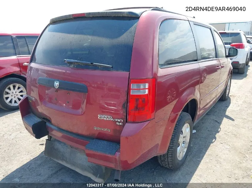 2D4RN4DE9AR469040 2010 Dodge Grand Caravan Se