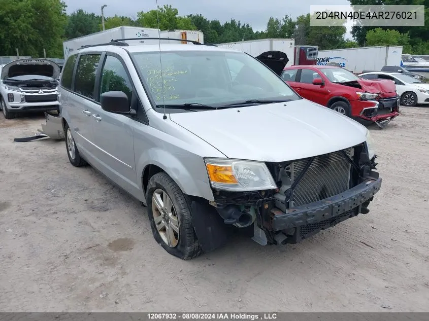 2010 Dodge Grand Caravan Se VIN: 2D4RN4DE4AR276021 Lot: 12067932