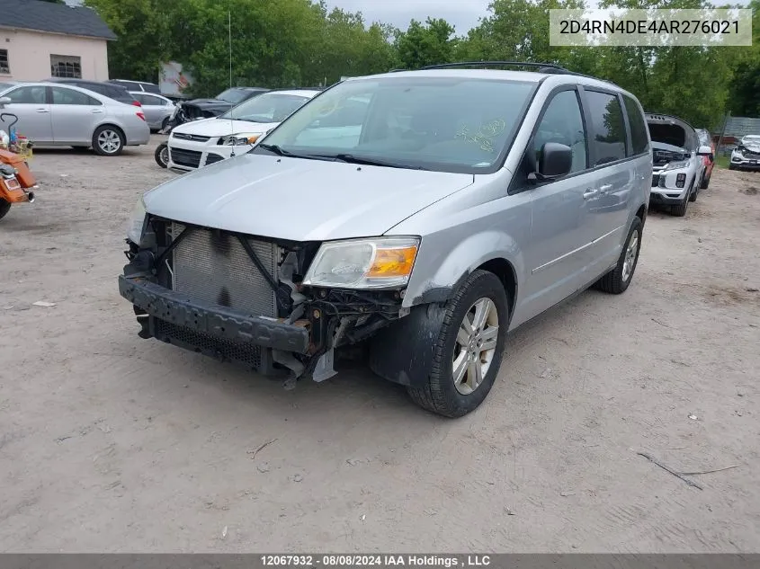 2010 Dodge Grand Caravan Se VIN: 2D4RN4DE4AR276021 Lot: 12067932