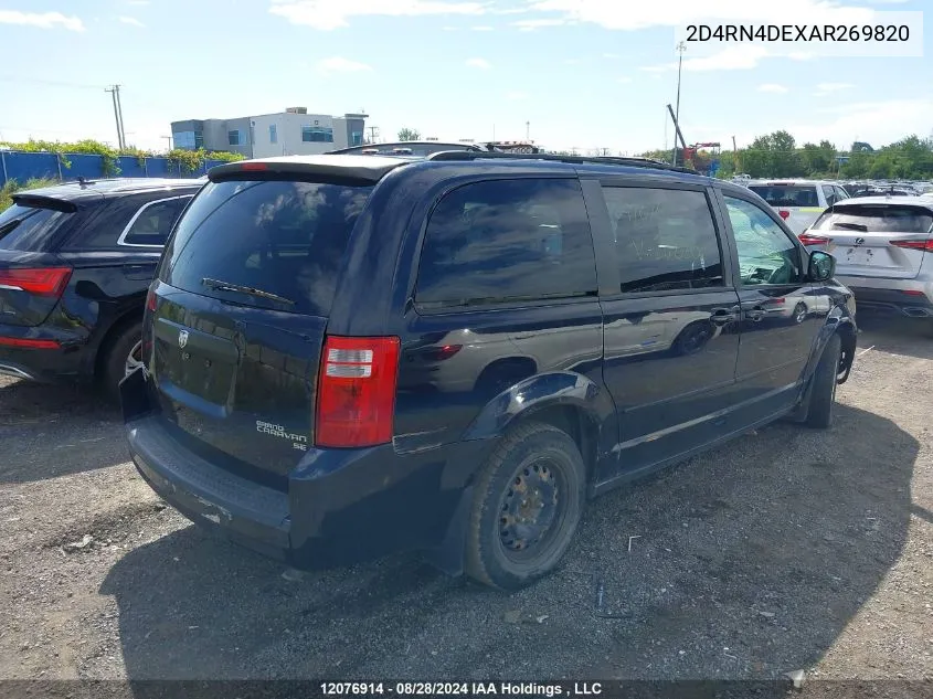 2010 Dodge Grand Caravan Se VIN: 2D4RN4DEXAR269820 Lot: 12076914