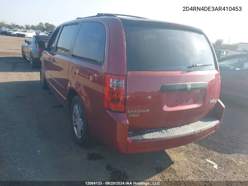 2010 Dodge Grand Caravan Se VIN: 2D4RN4DE3AR410453 Lot: 12084133