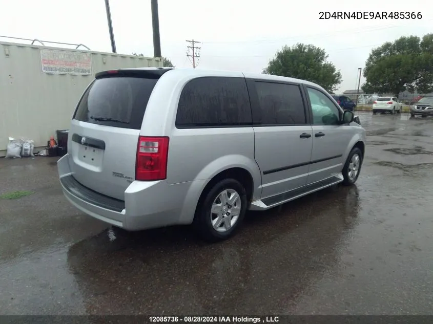 2010 Dodge Grand Caravan Se VIN: 2D4RN4DE9AR485366 Lot: 12085736