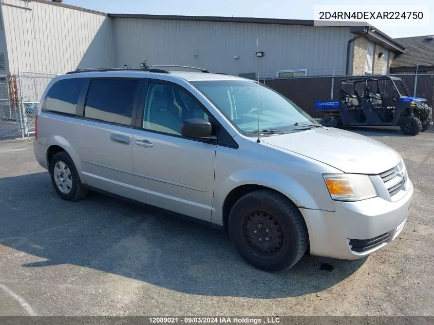 2010 Dodge Grand Caravan Se VIN: 2D4RN4DEXAR224750 Lot: 12089021