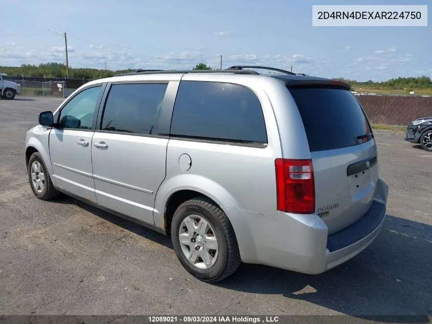 2010 Dodge Grand Caravan Se VIN: 2D4RN4DEXAR224750 Lot: 12089021