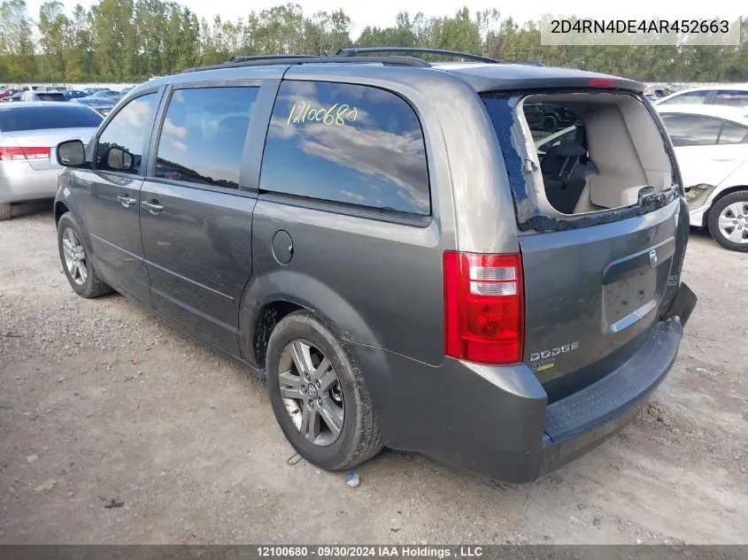 2D4RN4DE4AR452663 2010 Dodge Grand Caravan Se