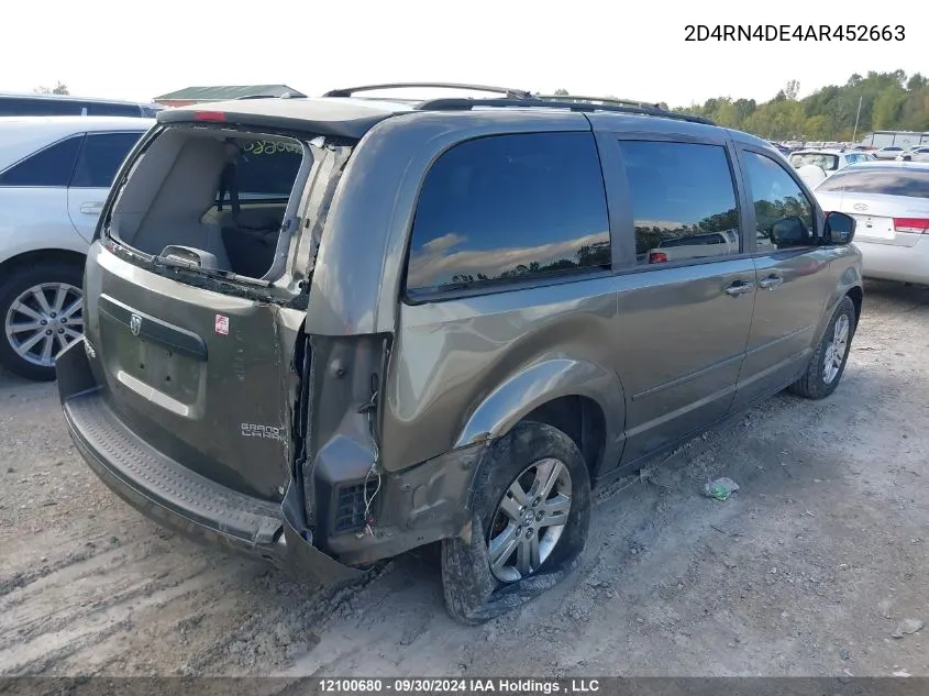 2D4RN4DE4AR452663 2010 Dodge Grand Caravan Se