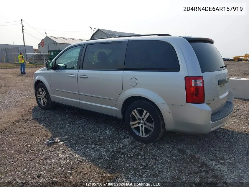 2010 Dodge Grand Caravan Se VIN: 2D4RN4DE6AR157919 Lot: 12105756