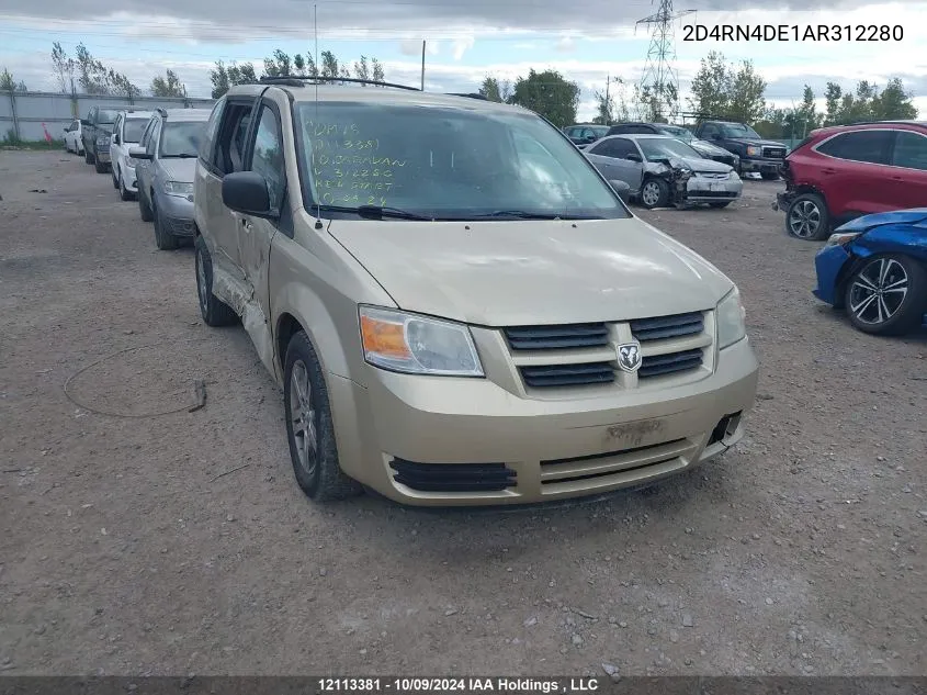 2010 Dodge Grand Caravan Se VIN: 2D4RN4DE1AR312280 Lot: 12113381