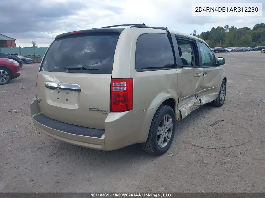 2010 Dodge Grand Caravan Se VIN: 2D4RN4DE1AR312280 Lot: 12113381