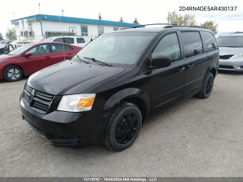 2010 Dodge Grand Caravan Se VIN: 2D4RN4DE5AR430137 Lot: 12119787