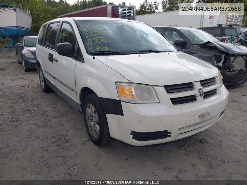 2010 Dodge Grand Caravan VIN: 2D4RN4DE8AR372668 Lot: 12122517