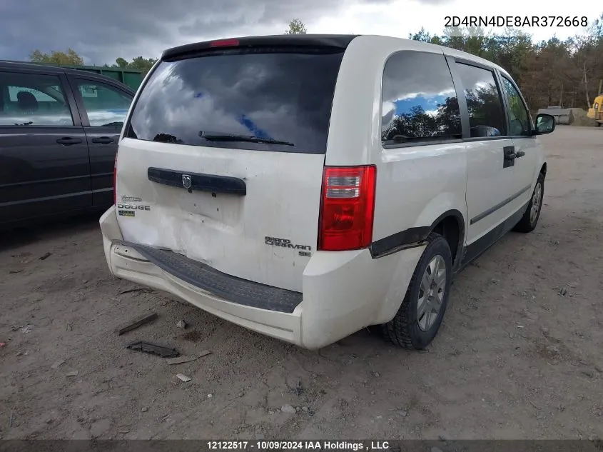 2010 Dodge Grand Caravan VIN: 2D4RN4DE8AR372668 Lot: 12122517