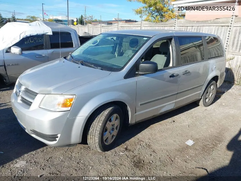 2010 Dodge Grand Caravan Se VIN: 2D4RN4DE9AR355426 Lot: 12123364