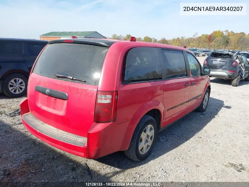 2010 Dodge Grand Caravan VIN: 2D4CN1AE9AR340207 Lot: 12126133