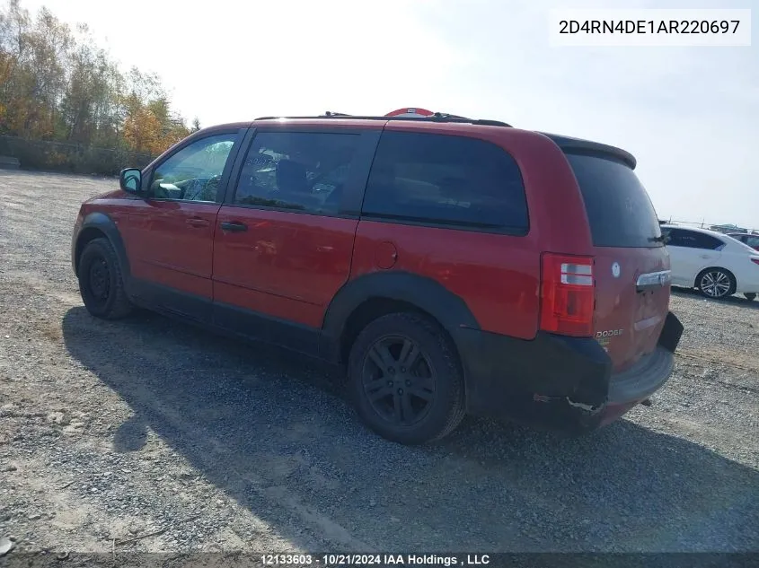 2010 Dodge Grand Caravan Se VIN: 2D4RN4DE1AR220697 Lot: 12133603