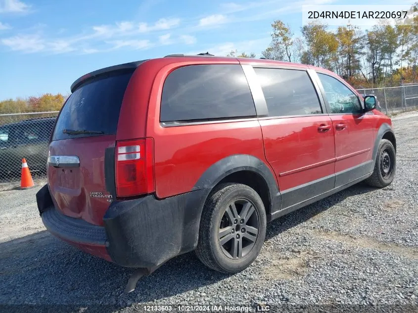 2010 Dodge Grand Caravan Se VIN: 2D4RN4DE1AR220697 Lot: 12133603