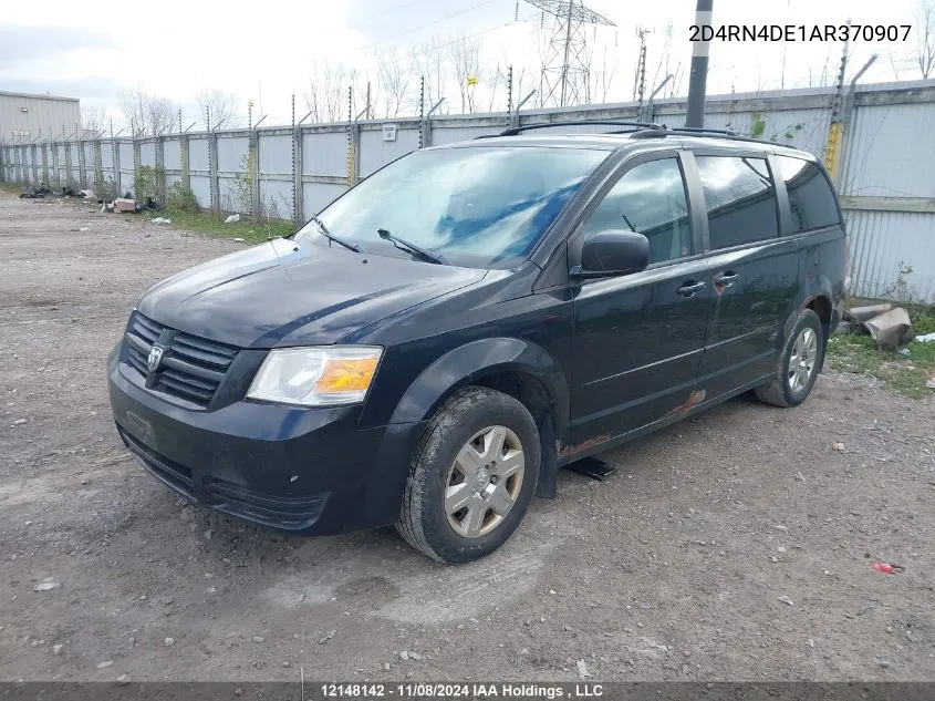 2010 Dodge Grand Caravan Se VIN: 2D4RN4DE1AR370907 Lot: 12148142