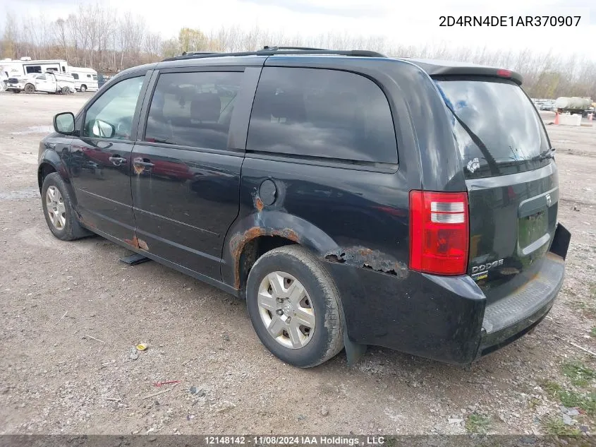 2010 Dodge Grand Caravan Se VIN: 2D4RN4DE1AR370907 Lot: 12148142