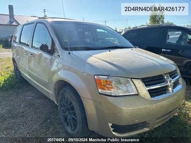 2010 Dodge Grand Caravan Se VIN: 2D4RN4DE8AR426177 Lot: 20174494