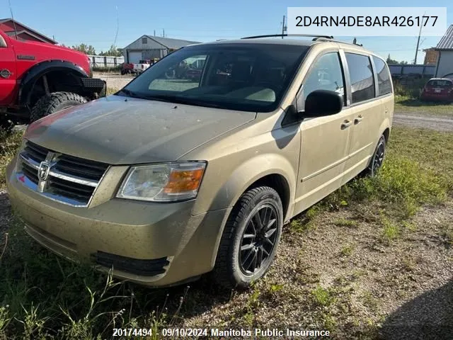 2010 Dodge Grand Caravan Se VIN: 2D4RN4DE8AR426177 Lot: 20174494