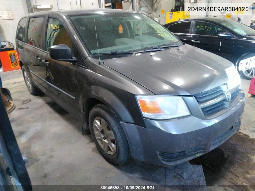 2010 Dodge Grand Caravan Se VIN: 2D4RN4DE9AR384120 Lot: 30046653