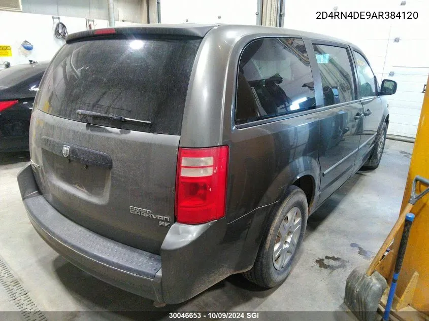 2010 Dodge Grand Caravan Se VIN: 2D4RN4DE9AR384120 Lot: 30046653