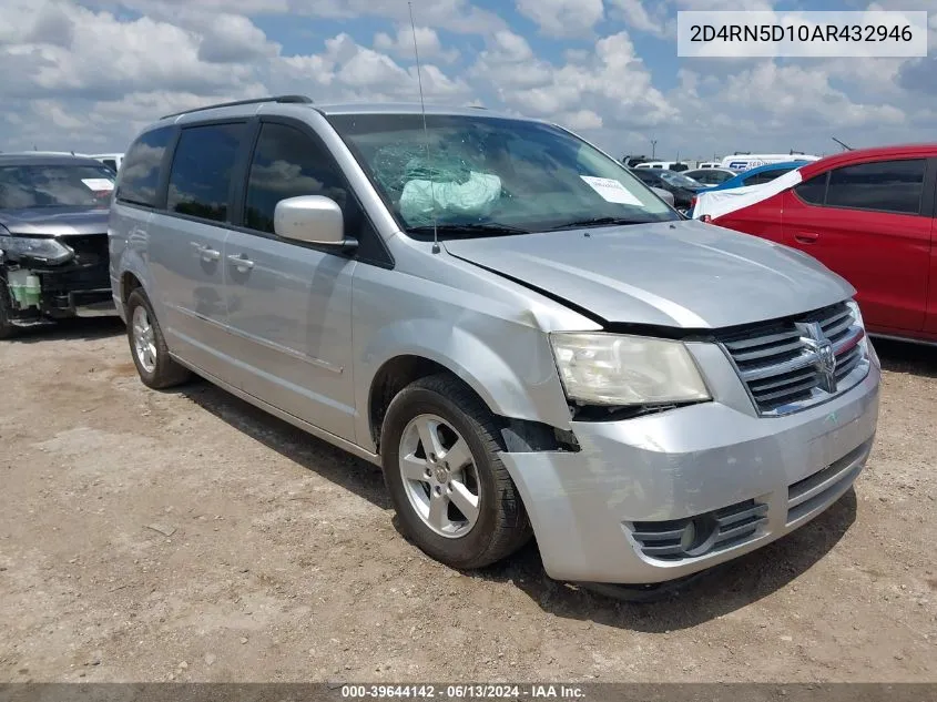 2010 Dodge Grand Caravan Sxt VIN: 2D4RN5D10AR432946 Lot: 39644142